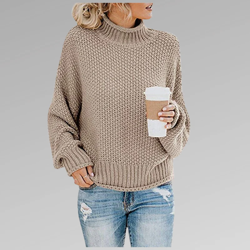Allison | Women's Oversized Turtleneck Sweater - Image 10