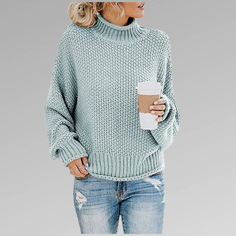 Allison | Women's Oversized Turtleneck Sweater - Image 7