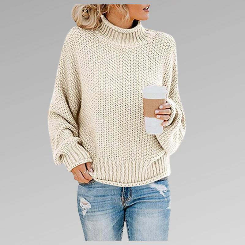 Allison | Women's Oversized Turtleneck Sweater - Image 9