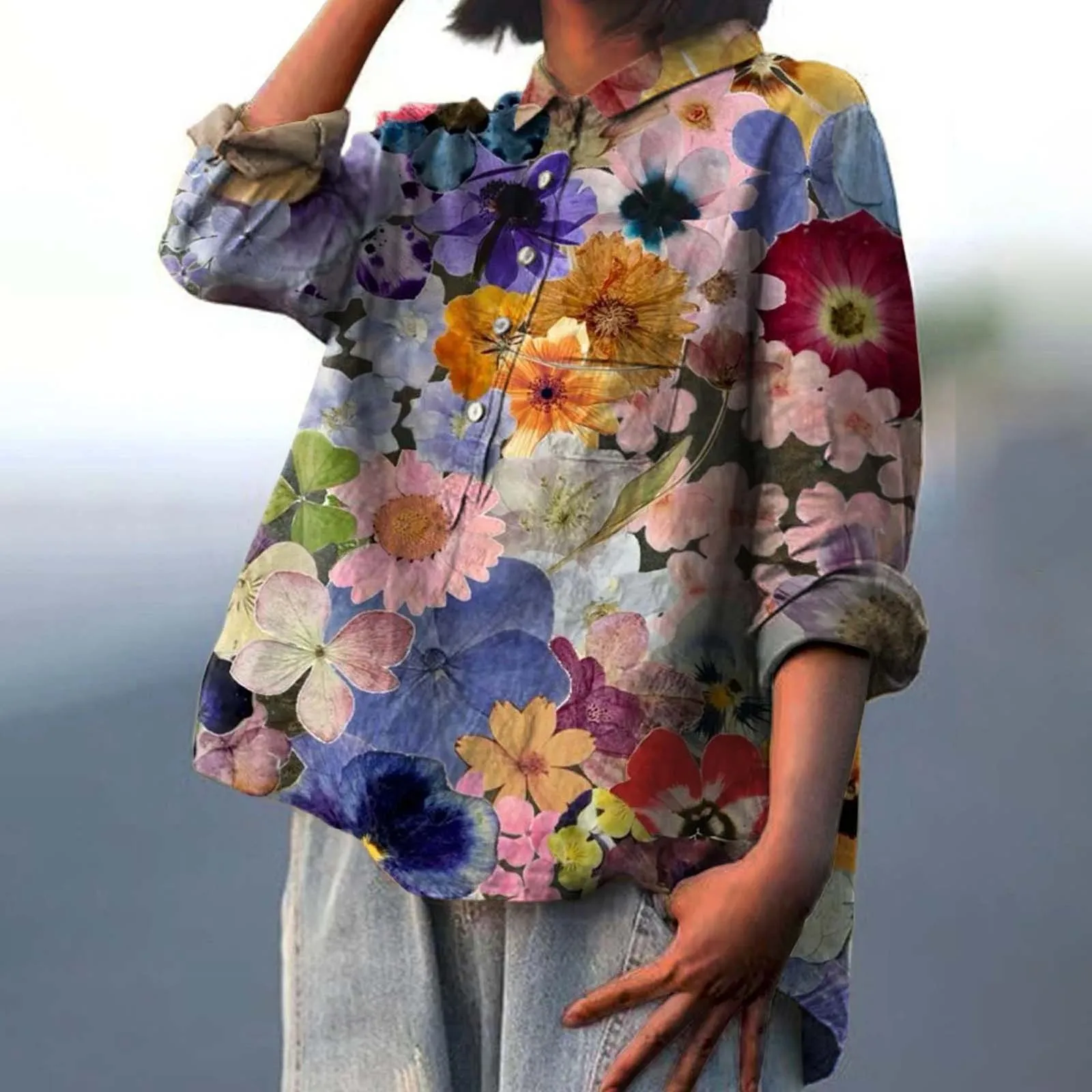 Angela | Oversized Shirt with Versatile Style for Women - Image 8