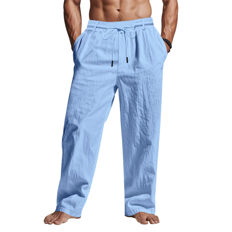 Barney | Men’s Trousers – Relaxed Fit, Breathable Full Length Pants - Image 3