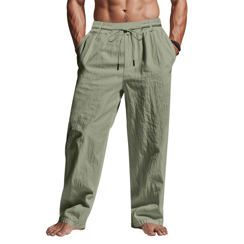 Barney | Men’s Trousers – Relaxed Fit, Breathable Full Length Pants - Image 4