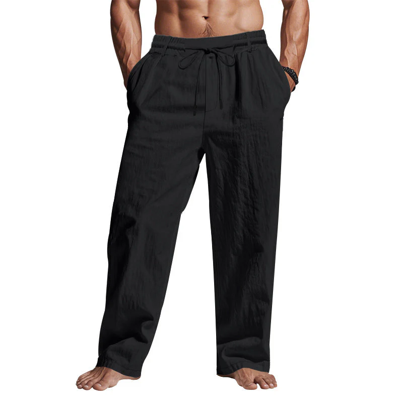 Barney | Men’s Trousers – Relaxed Fit, Breathable Full Length Pants - Image 5
