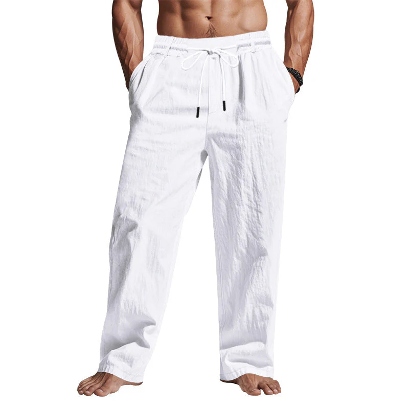 Barney | Men’s Trousers – Relaxed Fit, Breathable Full Length Pants - Image 6