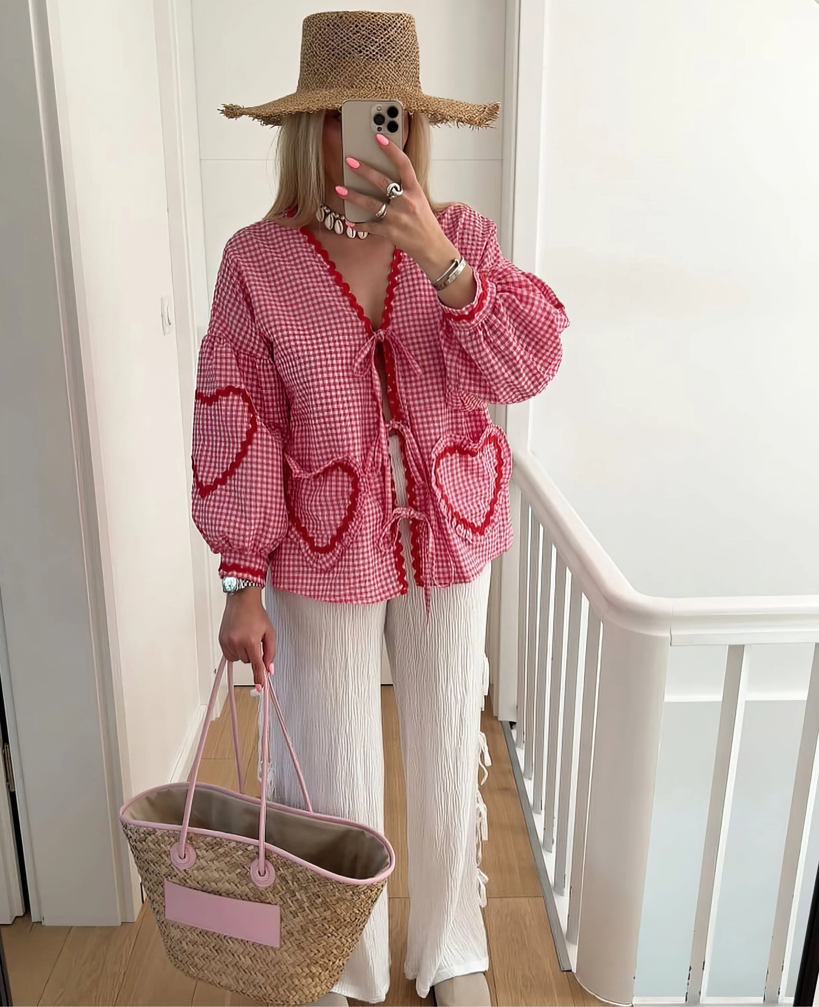 Betty | Romantic Heart Blouse for Stylish Women - Image 4