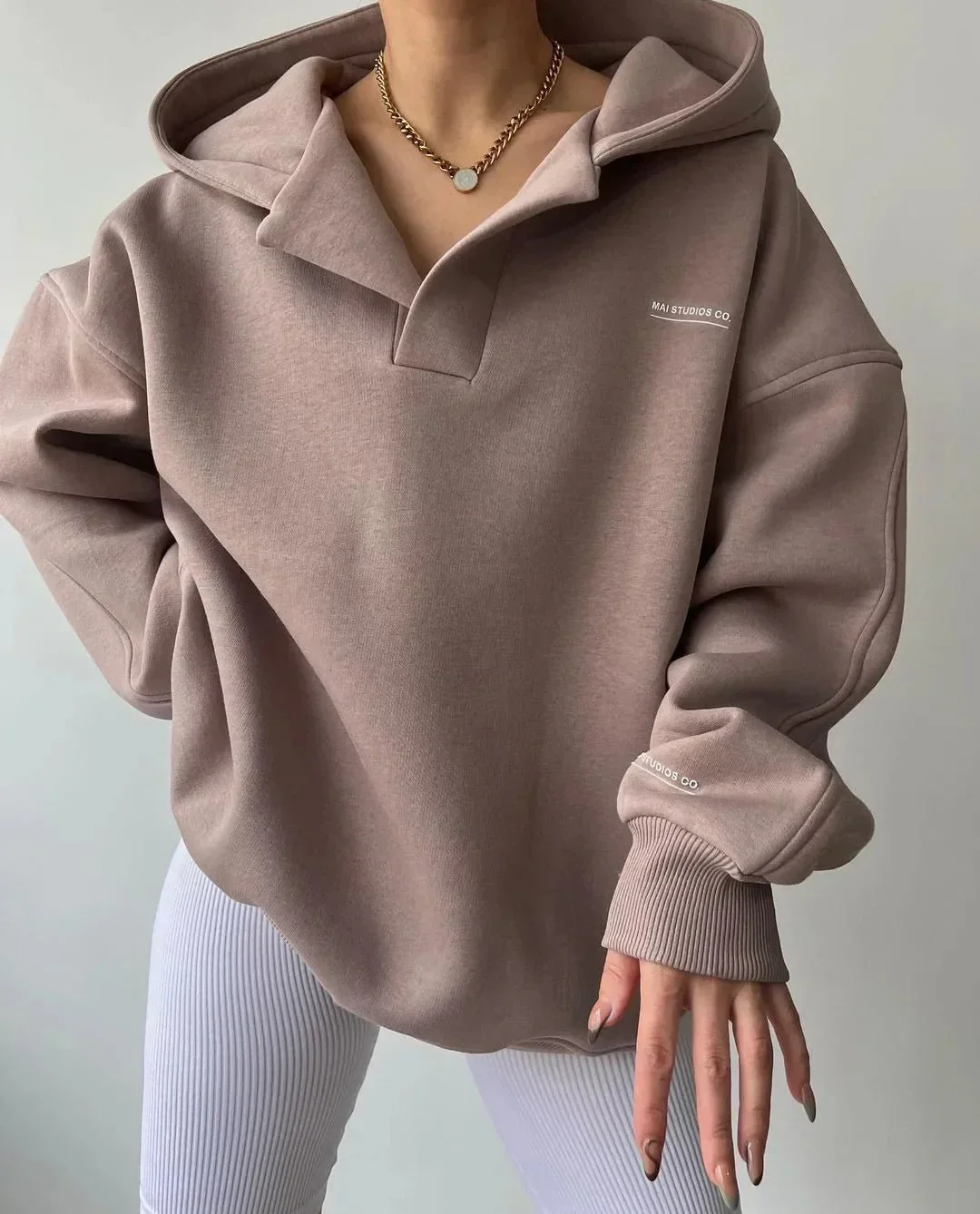 Candice | Women's Oversized Pullover Hoodie - Image 11