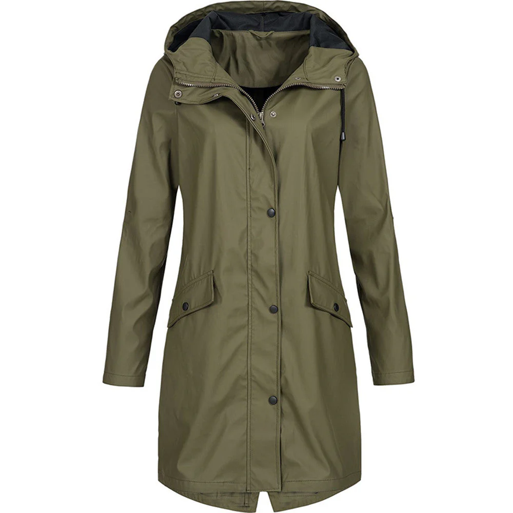 Cara | Women's Hooded Long Jacket - Image 6