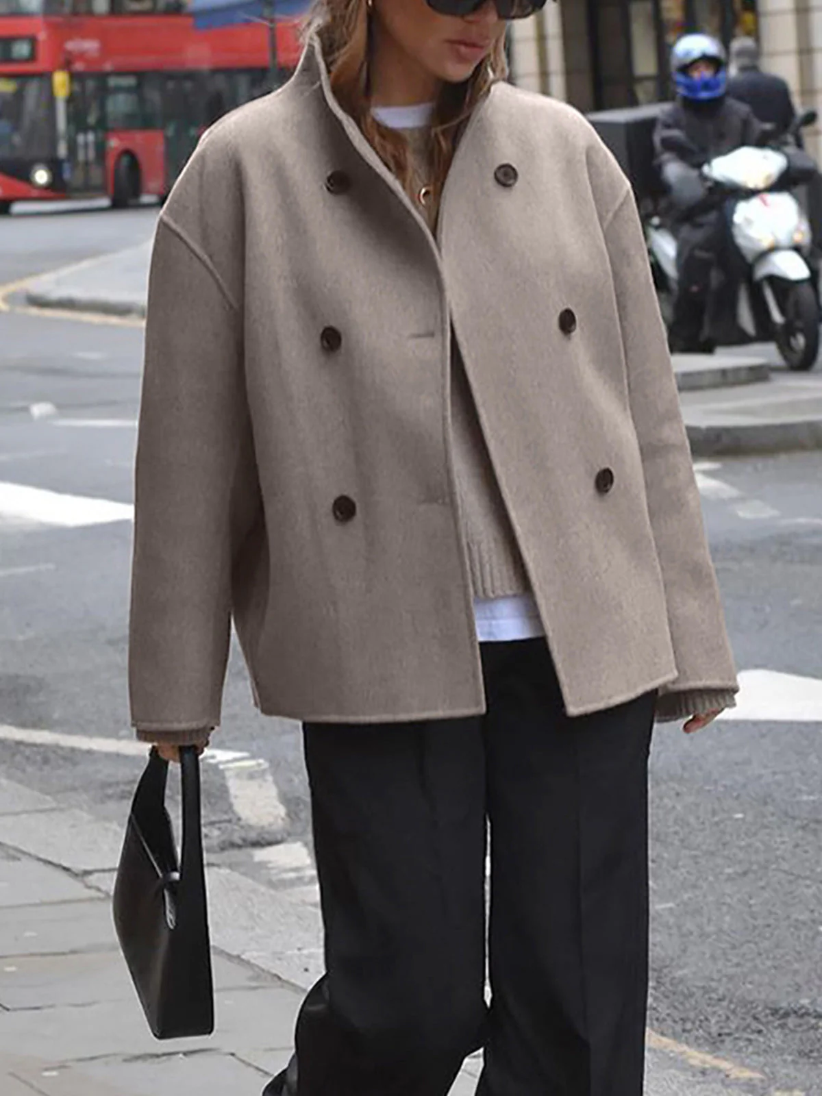 Charlene | Women's Double Breasted Pea Coat - Image 5