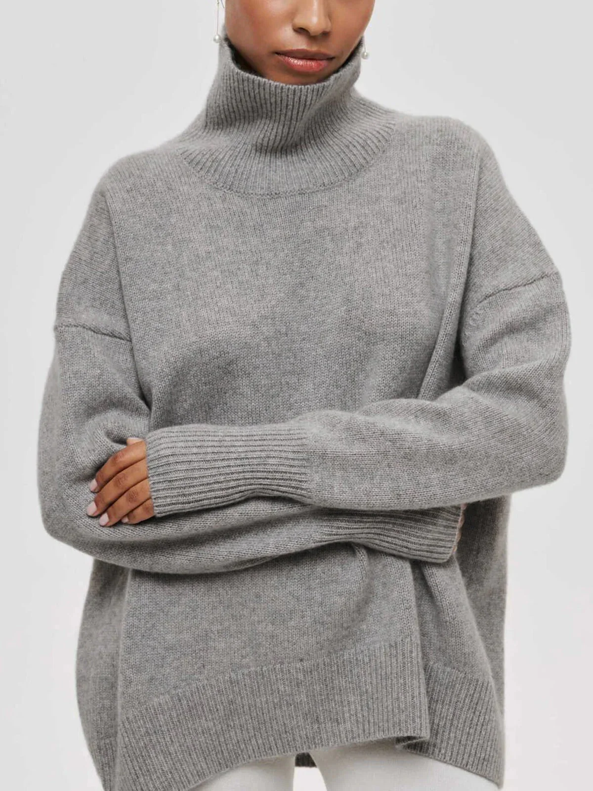Colleen | Women's Oversized Turtleneck Sweater - Image 7