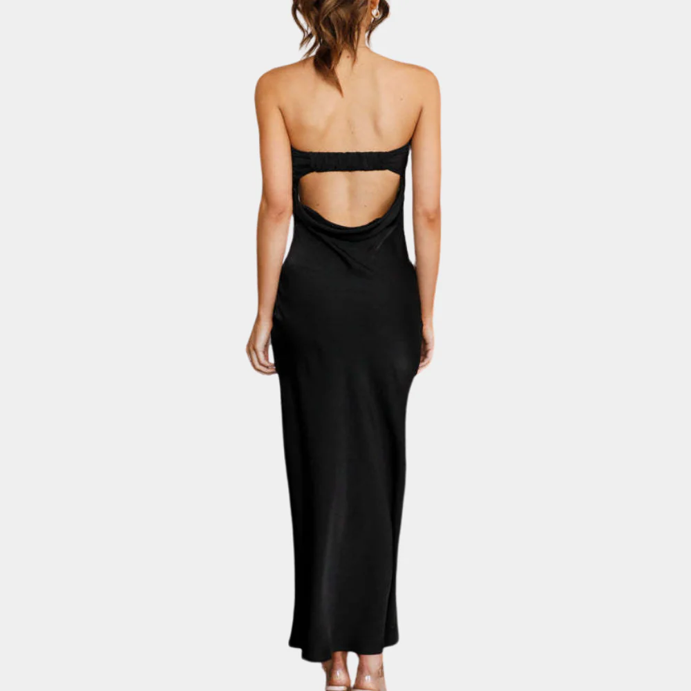 Courtney | Elegant Strapless Long Dress - Image 3