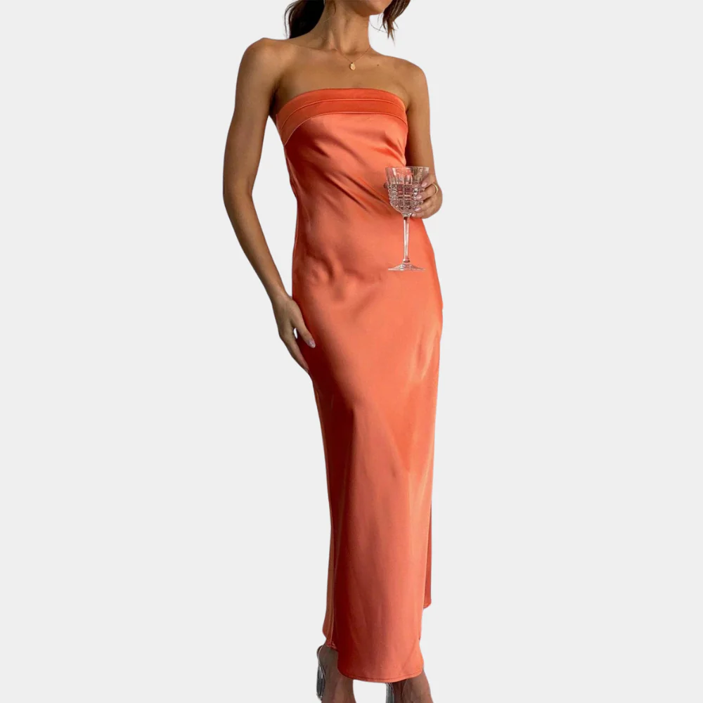 Courtney | Elegant Strapless Long Dress - Image 7