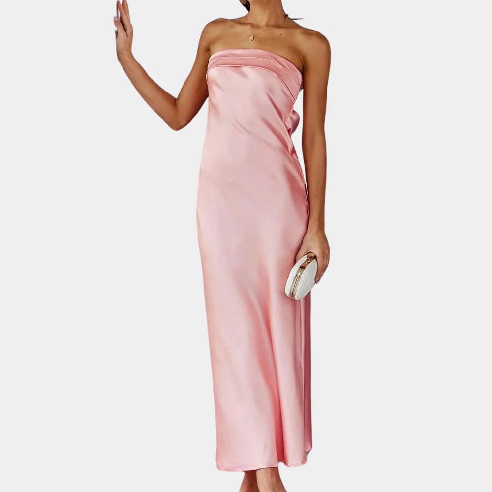 Courtney | Elegant Strapless Long Dress - Image 8