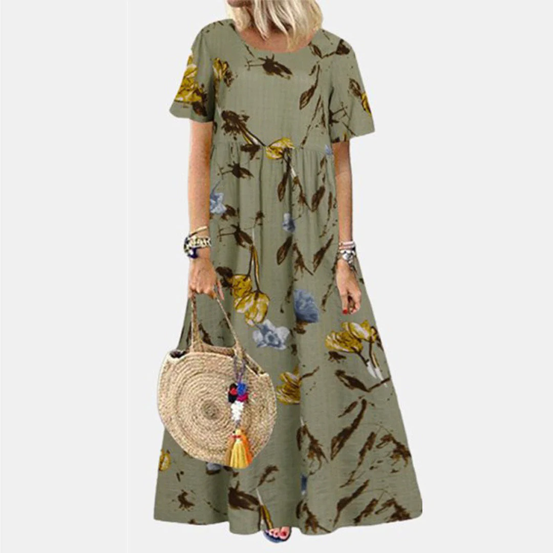Denise | Elegant A-line Maxi Dress with Pockets - Image 3