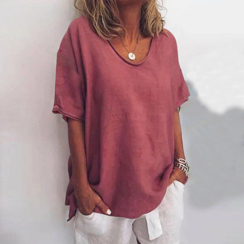 Denise | Stylish Loose Blouse with Tummy Coverage - Image 4