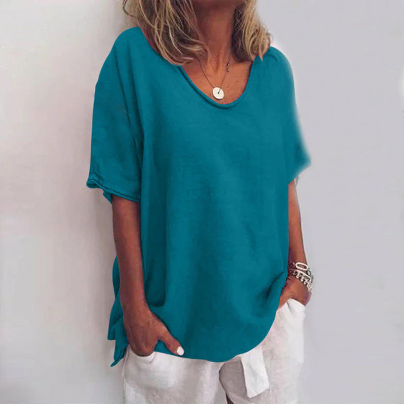 Denise | Stylish Loose Blouse with Tummy Coverage - Image 8