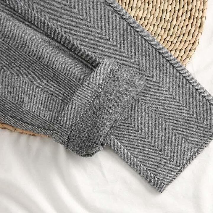 Denna | Men's Herringbone Pleated Pants - Image 3