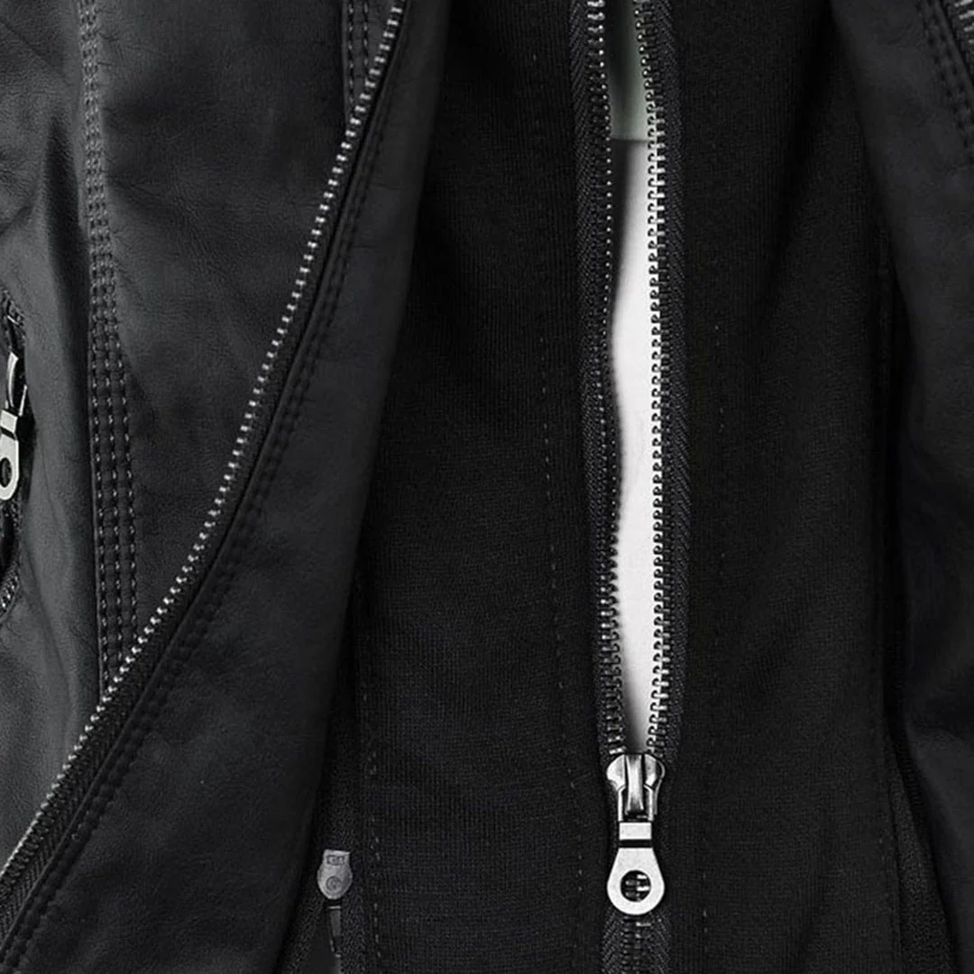 Eileen | Women's Hooded Slim Fit Biker Jacket - Image 12