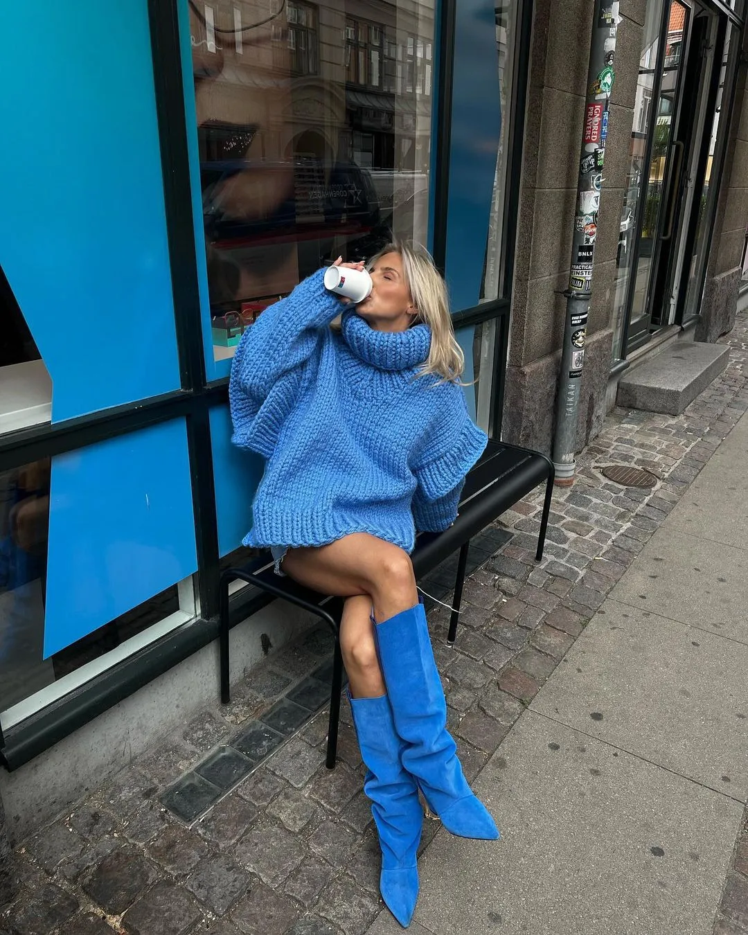 Emma | Women's Oversized Knit Sweater Dress - Image 4