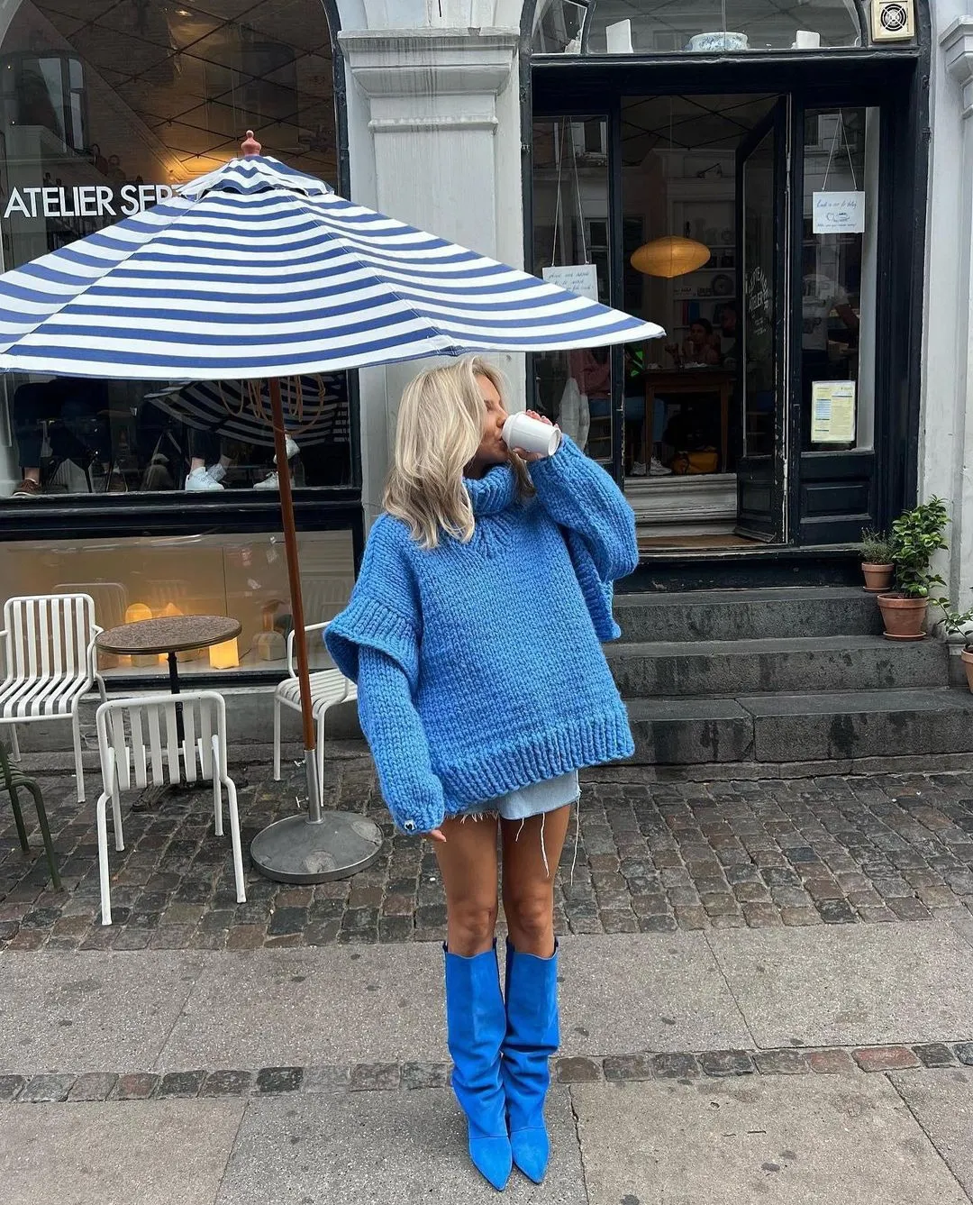 Emma | Women's Oversized Knit Sweater Dress - Image 5
