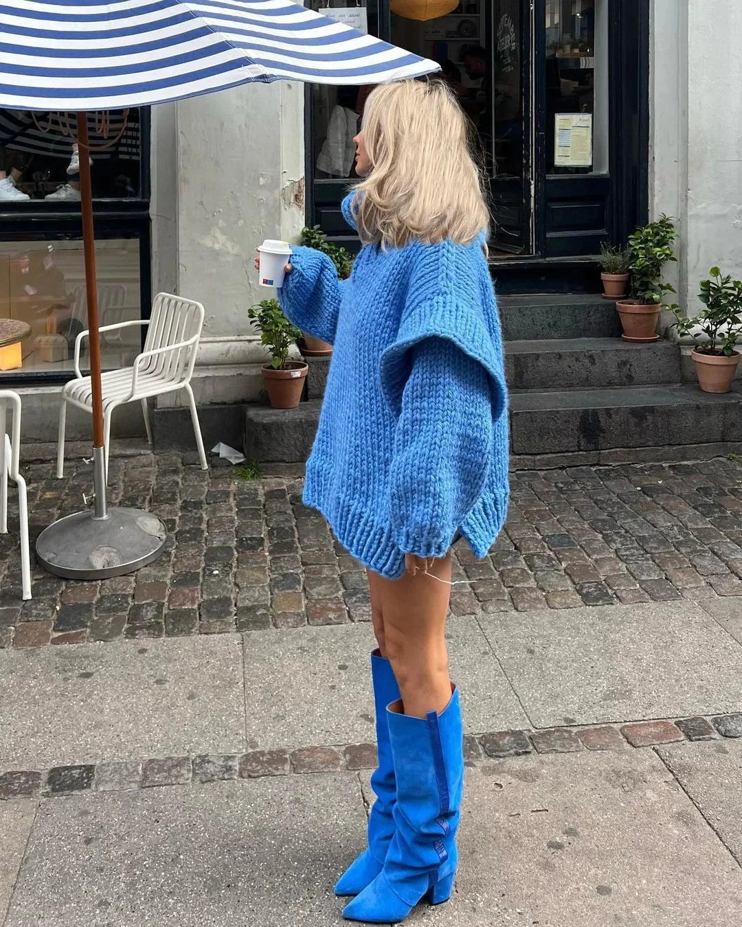 Emma | Women's Oversized Knit Sweater Dress - Image 6
