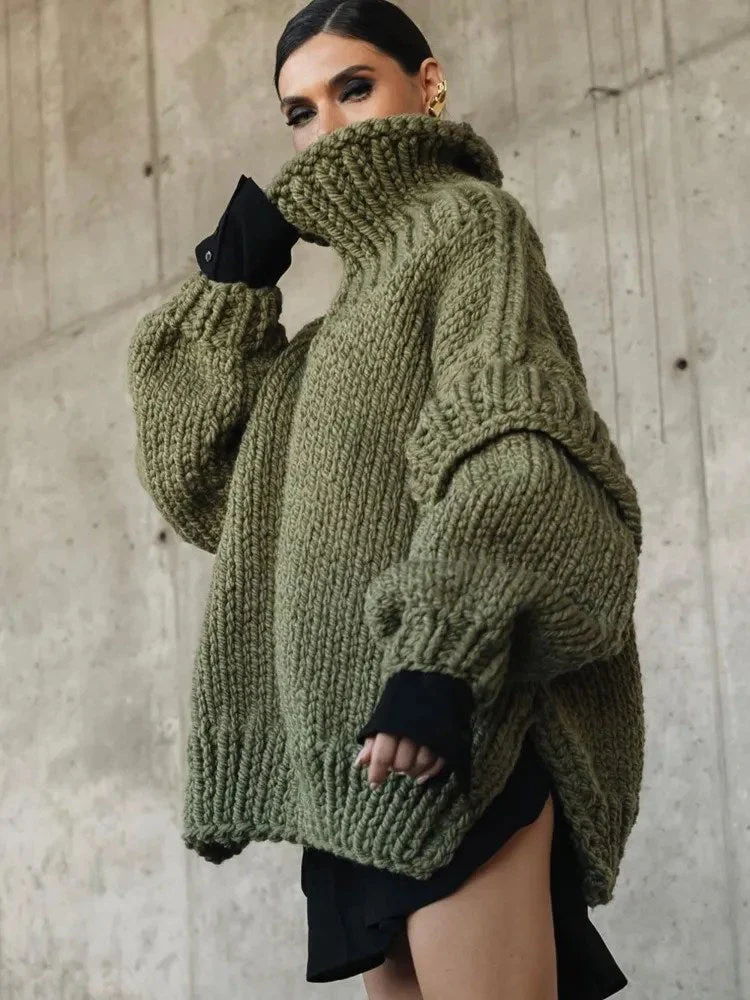 Emma | Women's Oversized Knit Sweater Dress - Image 9