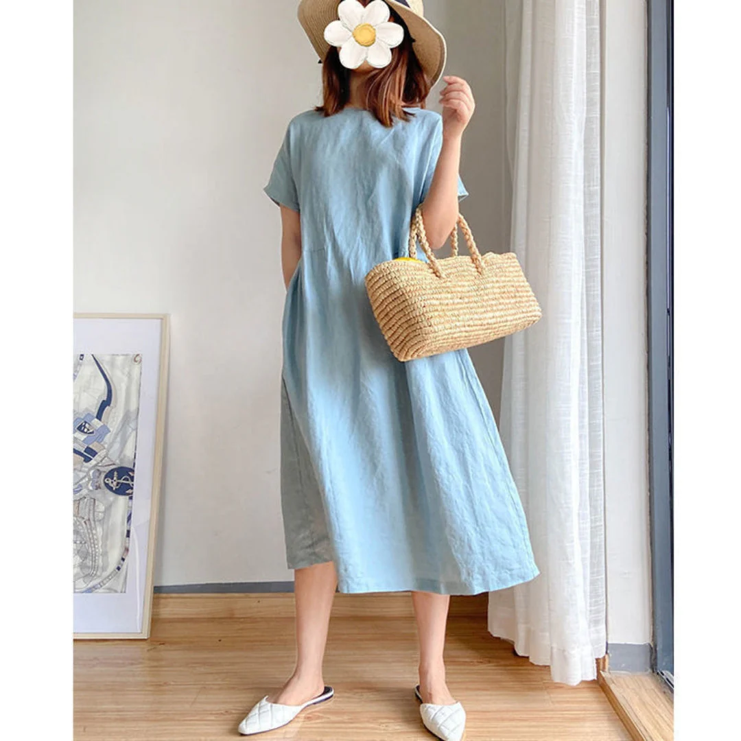 Erica | Ladies elegant short sleeve summer dress - Image 7