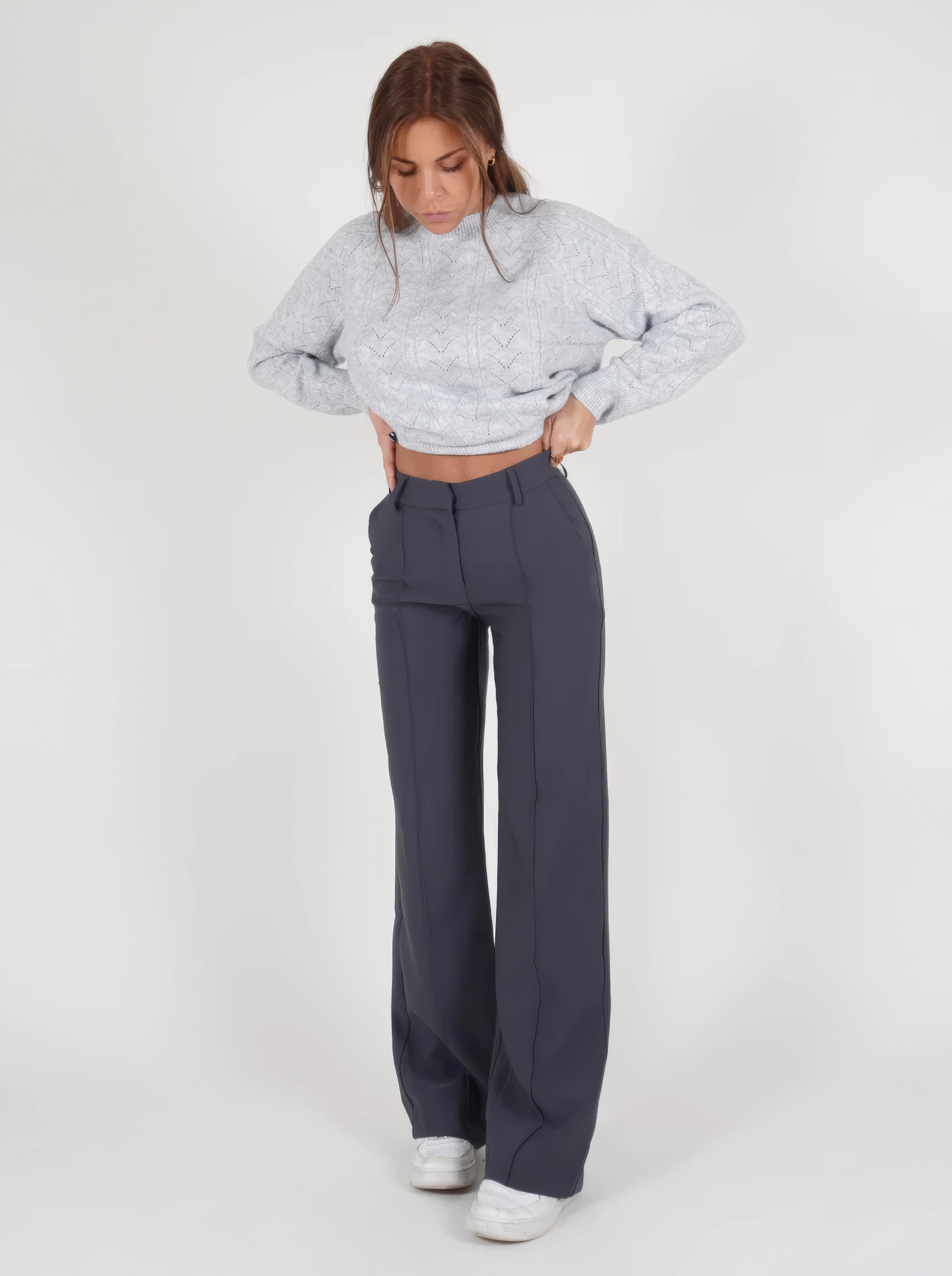 Faith | Elegant High-Waisted Wide-Leg Trousers - Image 12