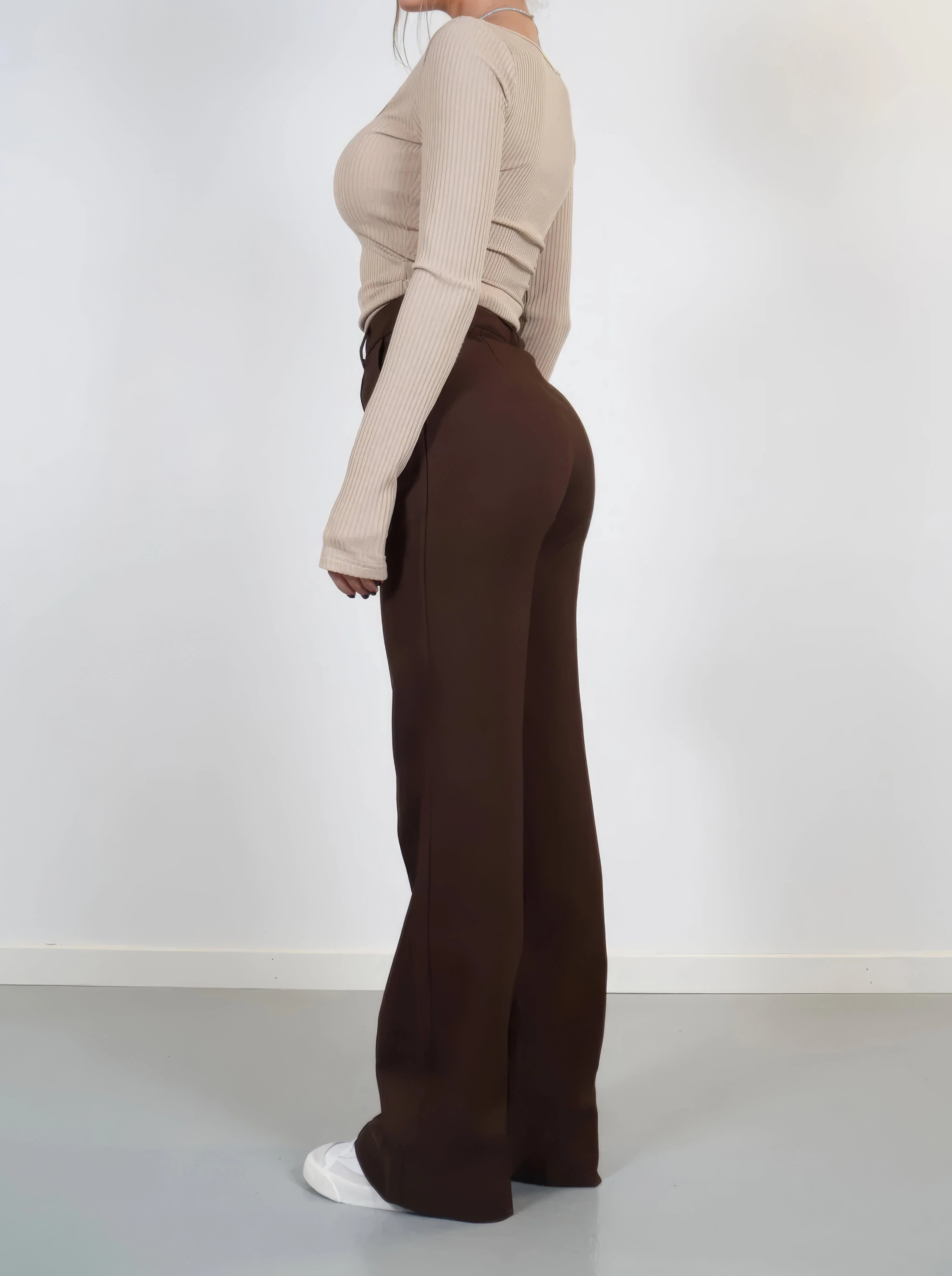 Faith | Elegant High-Waisted Wide-Leg Trousers - Image 8
