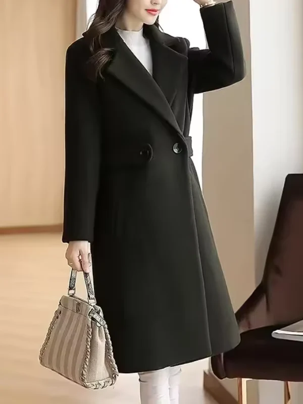 Felicia | Women's Belted Midi Coat - Image 9