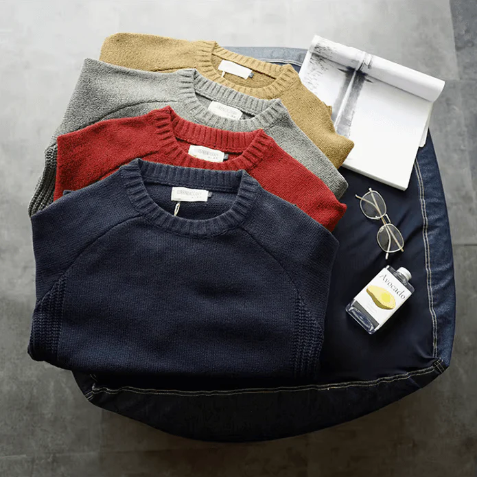 Floyd | Men's Crew Neck Elbow Patch Sweater - Image 4