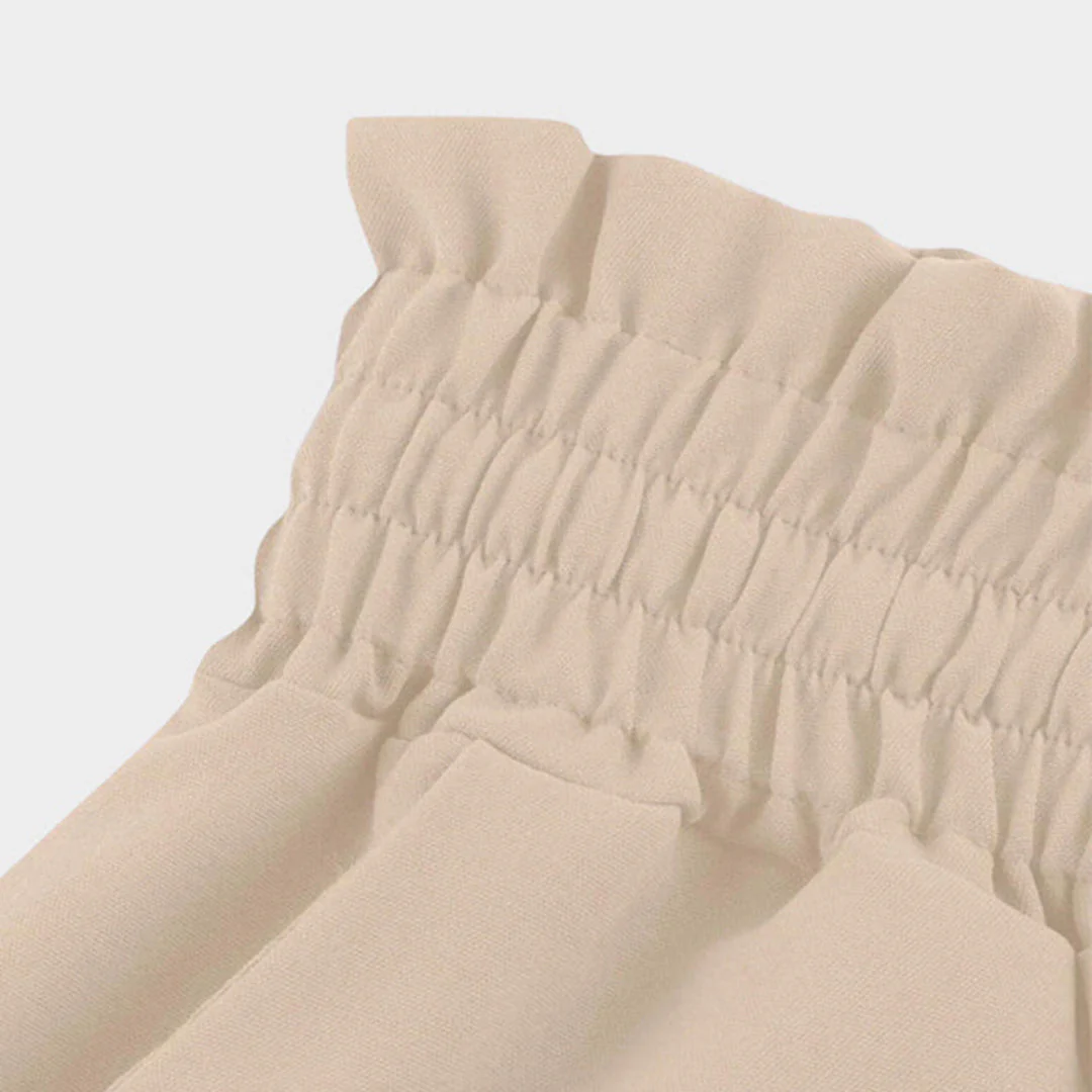 Gabriella | High Waist Elastic Pants with Drawstring – A-Line – With Pockets – Long and Airy - Image 7