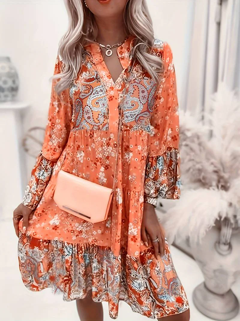 Gabriella | Stylish Boho Dress with Floral Print - Image 3