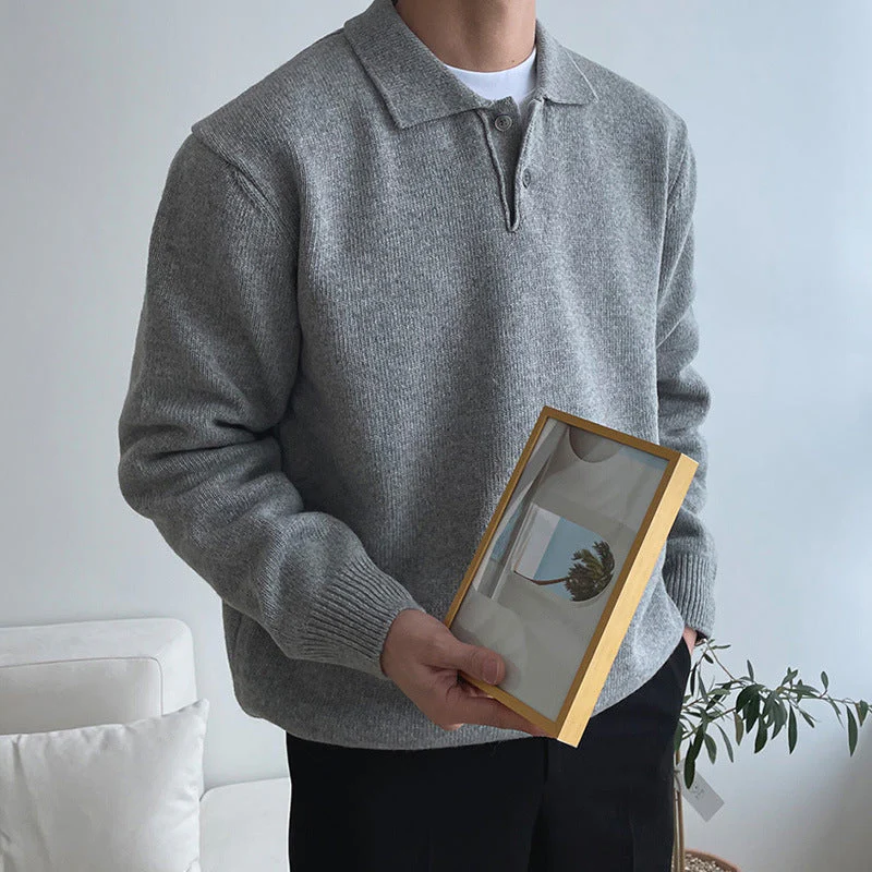 Gene | Men's Polo Knit Sweater