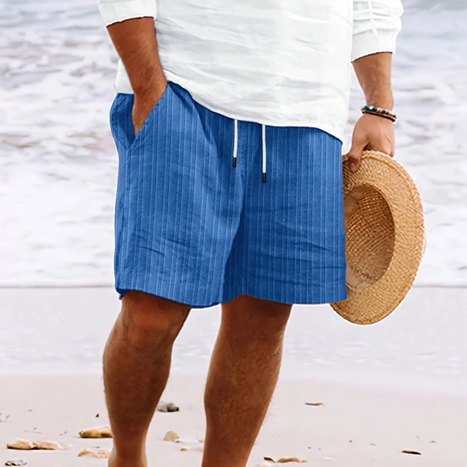 Holden | Relaxed Fit Shorts with Drawstring and Pockets - Image 4