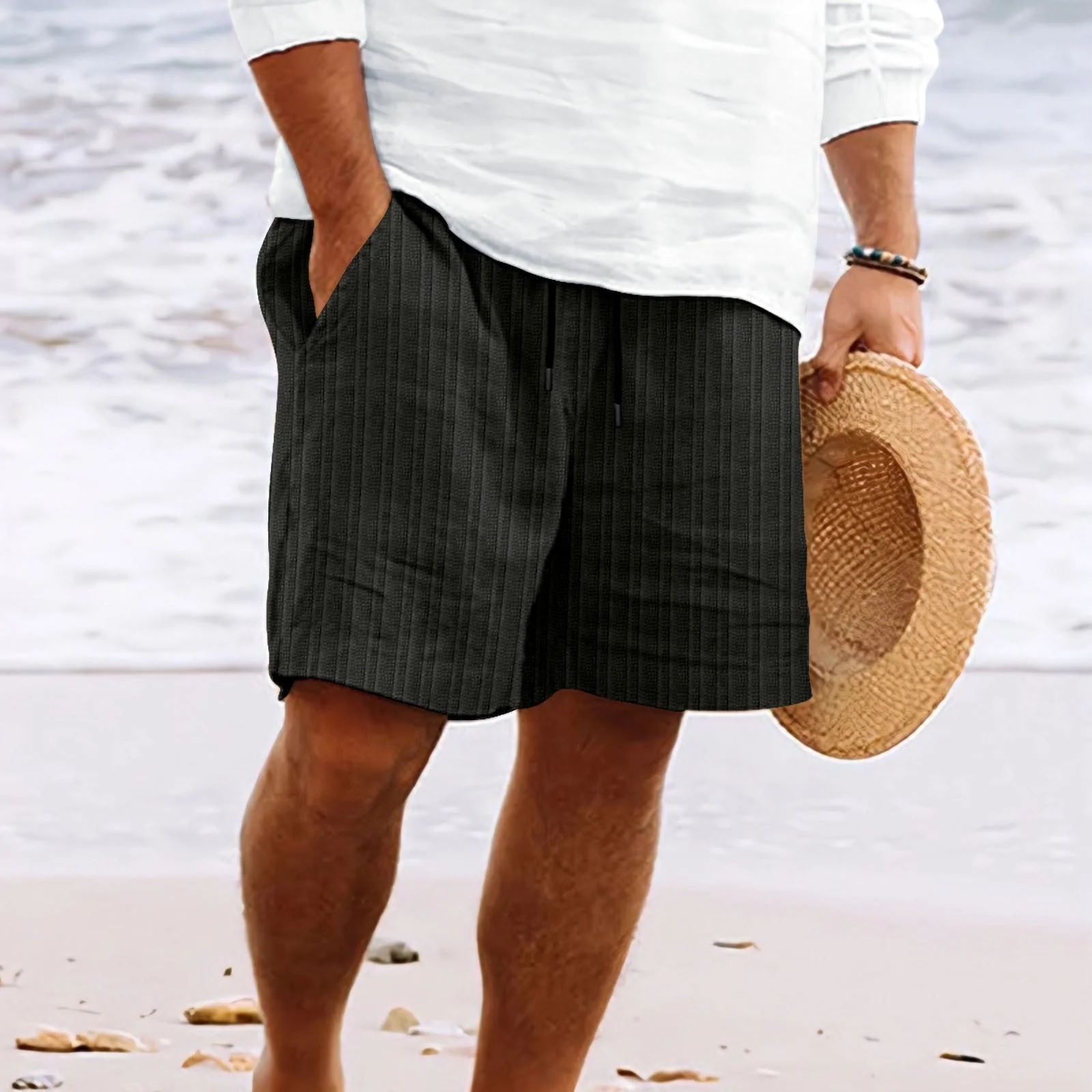 Holden | Relaxed Fit Shorts with Drawstring and Pockets - Image 7