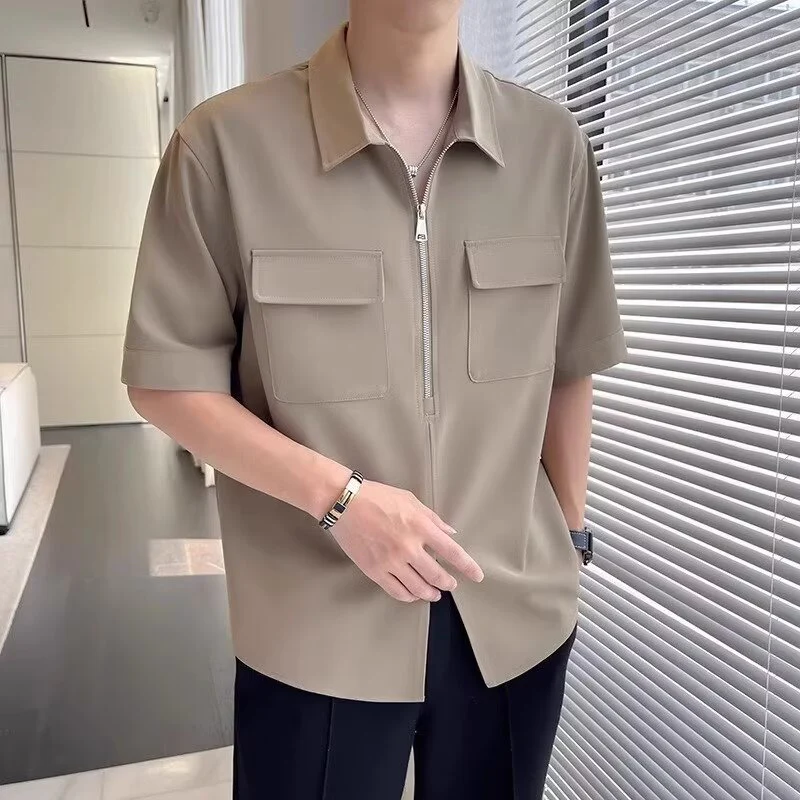 Ike | Men's Zip Up Casual Shirt - Image 3