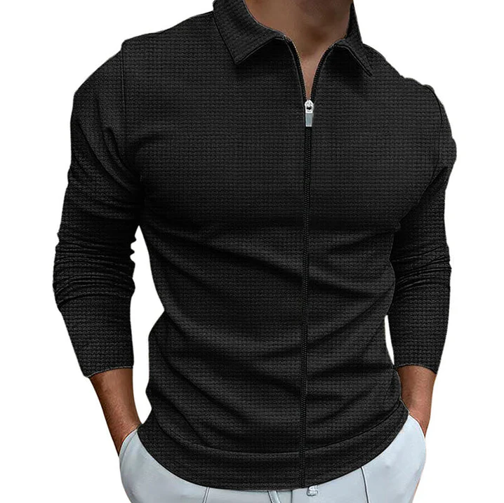 Jeremy | Elegant Zip-Up Shirt for Comfort - Image 4