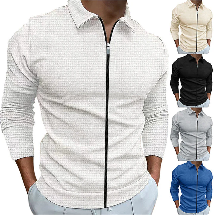 Jeremy | Elegant Zip-Up Shirt for Comfort - Image 6