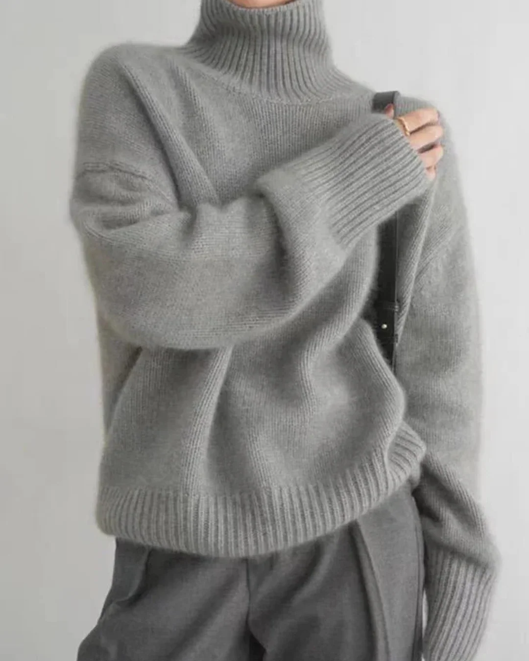 Judith | Women's Oversized Turtleneck Sweater - Image 2
