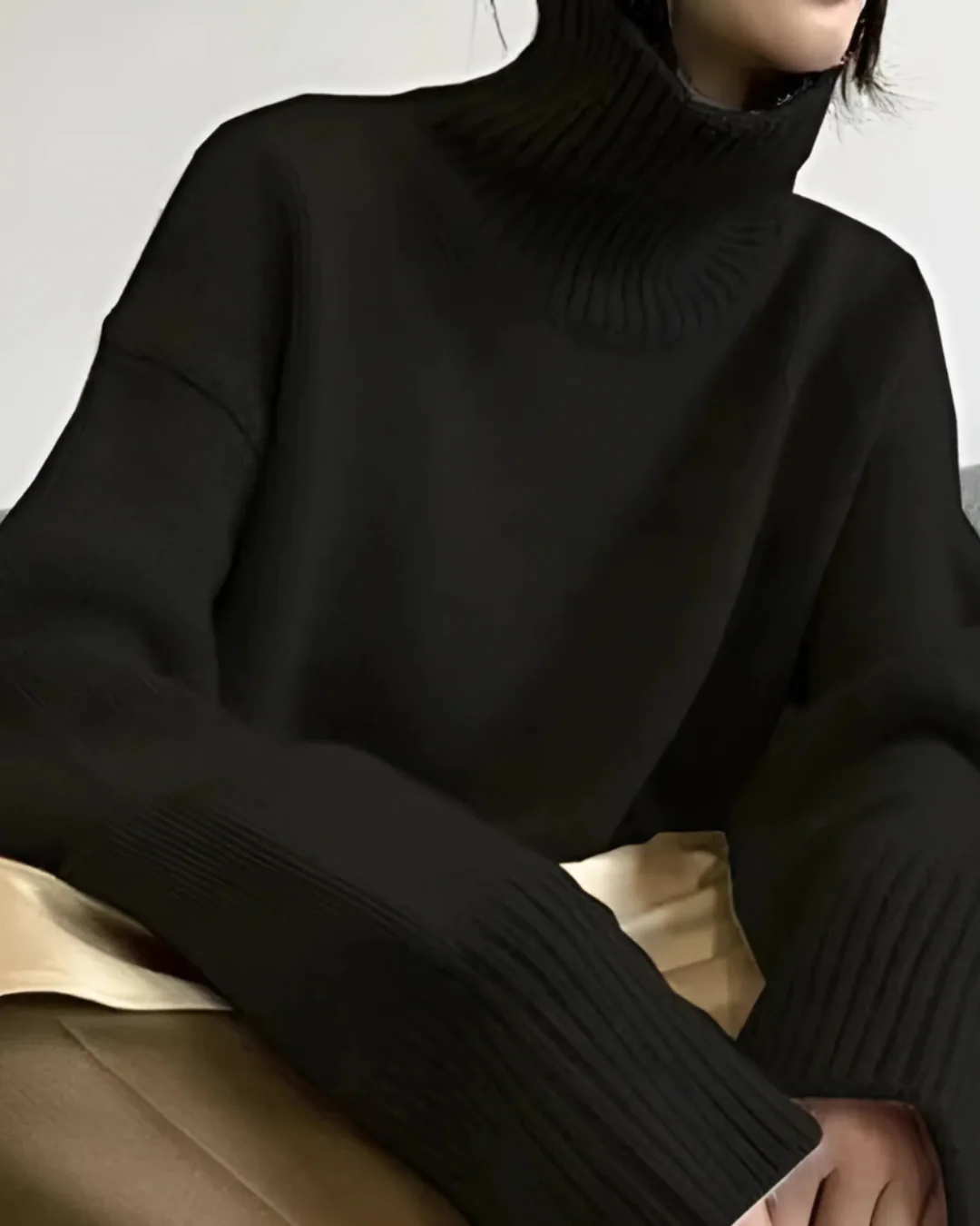 Judith | Women's Oversized Turtleneck Sweater - Image 4