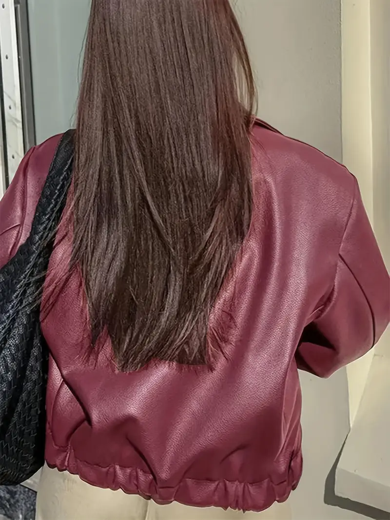 Karen | Women's Relaxed Fit Zip-Up Bomber Jacket - Image 13