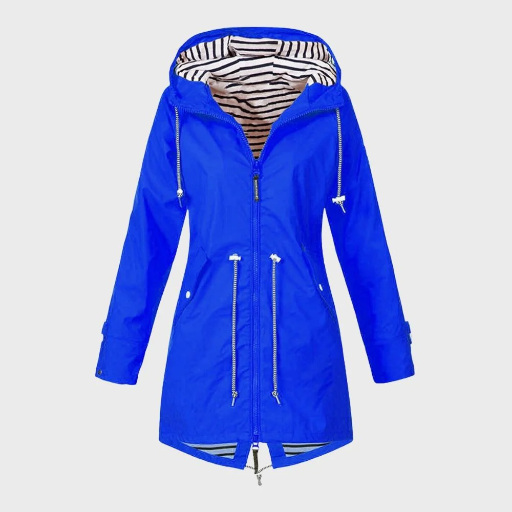 Kathy | Women's Longline Hooded Rain Jacket - Image 8