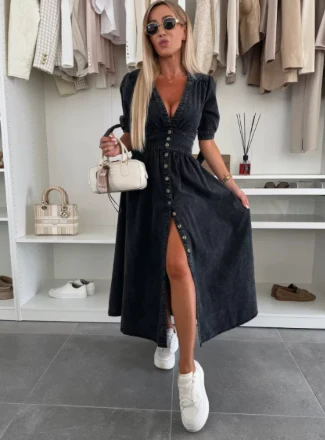 Kendra | Elegant Denim Dress - Comfortable & Chic - Image 2