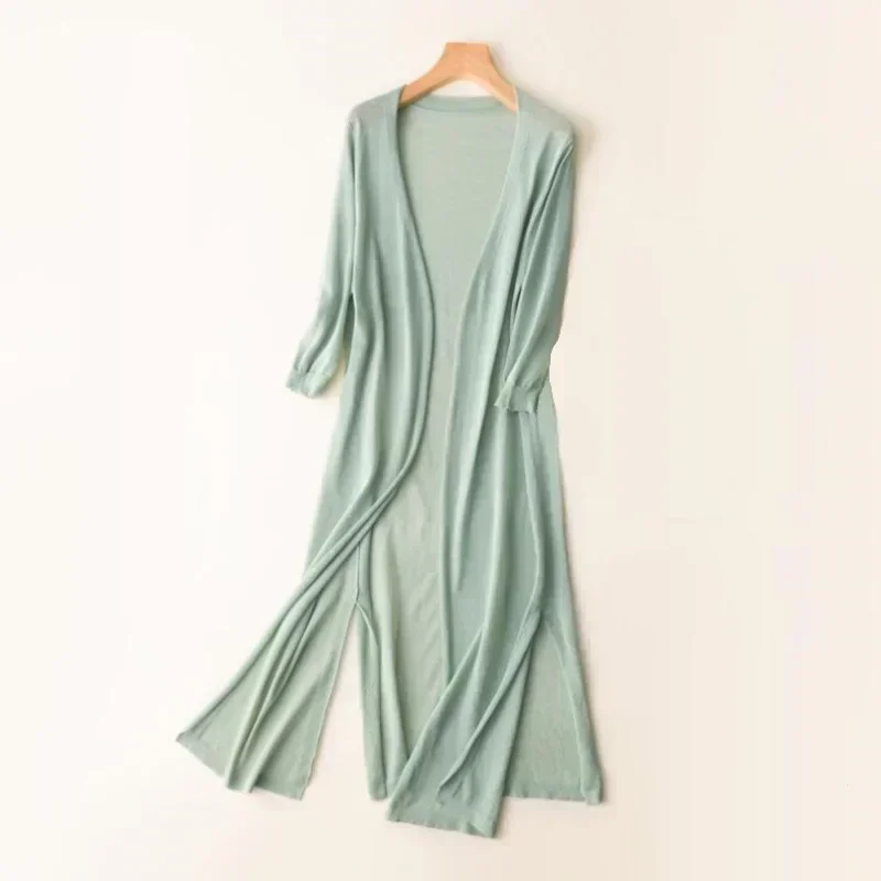 Laura | Women's Long Open Front Cardigan - Image 12