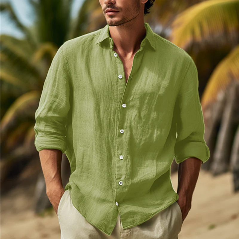 Leonard | Stylish William Long Sleeve Shirt for Men - Image 2
