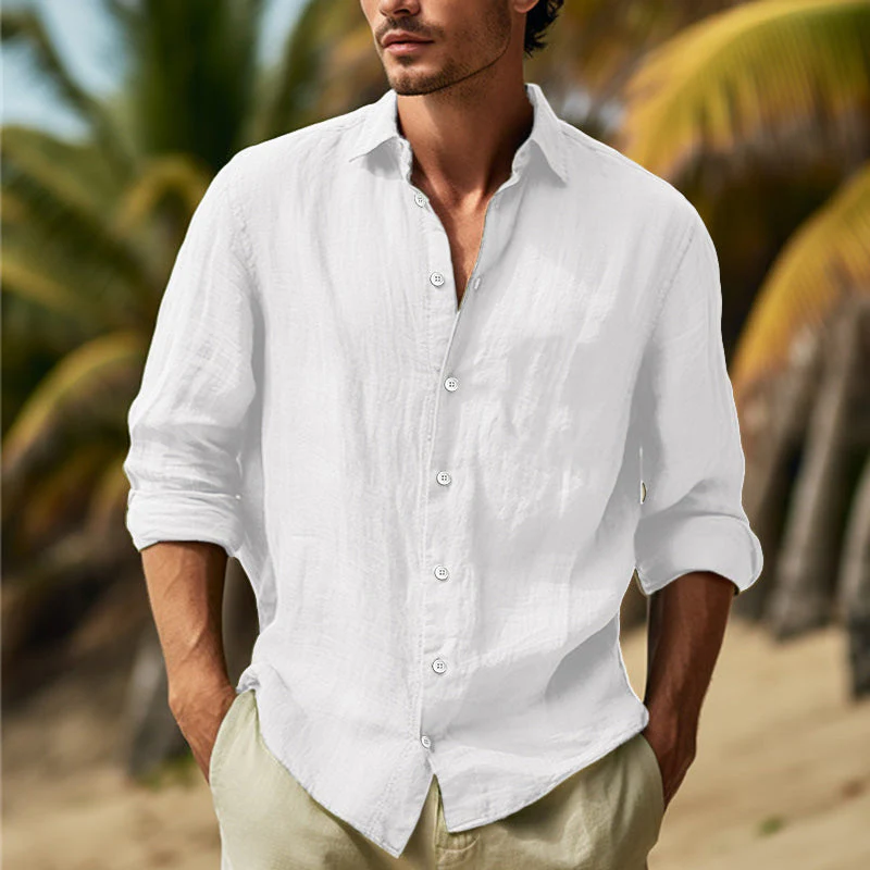 Leonard | Stylish William Long Sleeve Shirt for Men - Image 4