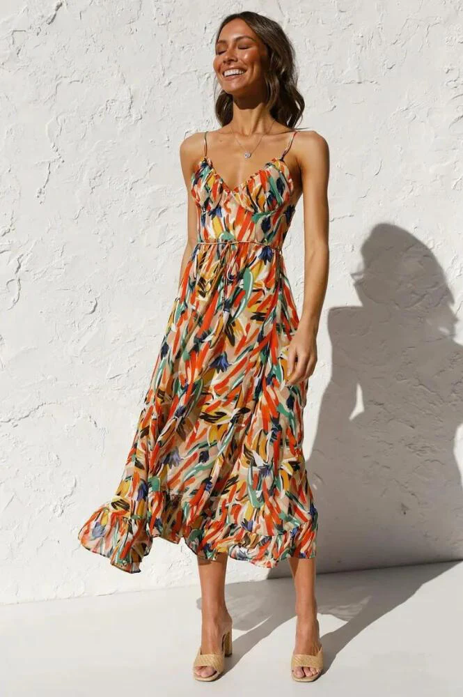 Liliana | Women’s Vibrant Lightweight Flowy Dress for Summer Days - Image 11