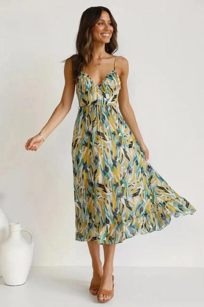 Liliana | Women’s Vibrant Lightweight Flowy Dress for Summer Days - Image 4