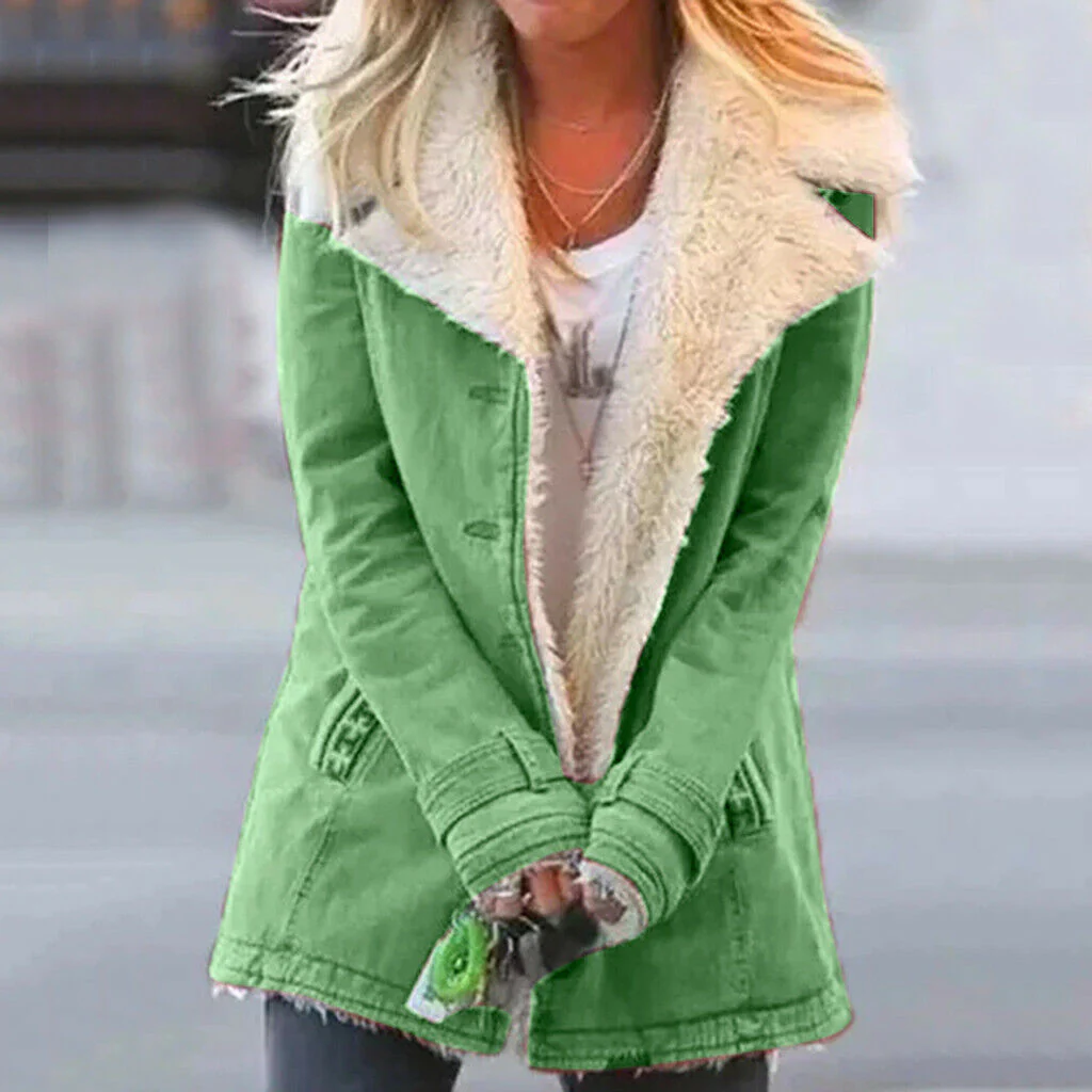Loretta | Women's Button-Front Mid-Length Jacket - Image 2