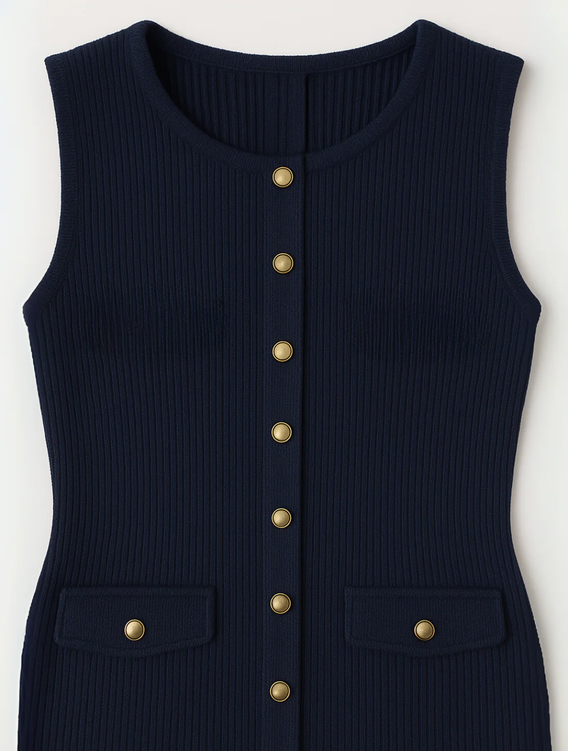 Marilyn | Stylish Midi Dress with Buttons - Image 3